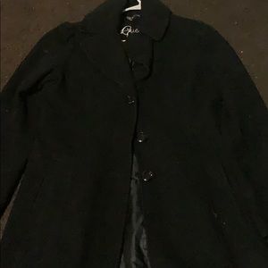 Black guess trench coat